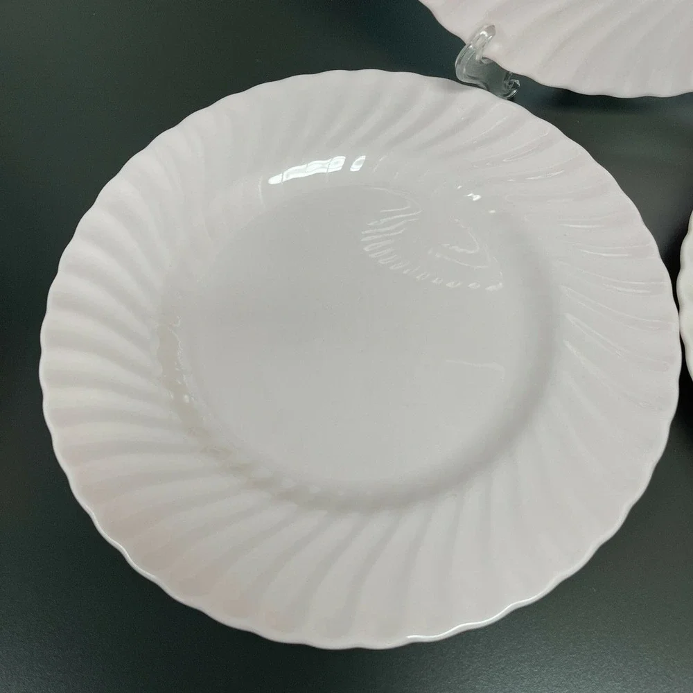 Minton Dinner Plates‎ Swirl Edge Pink 10 3/4